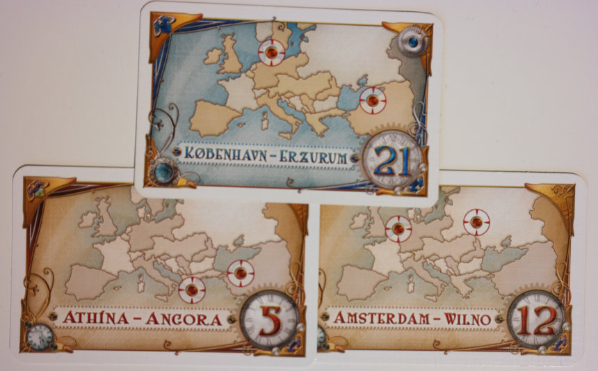 Ticket to ride anmeldelse rutekort